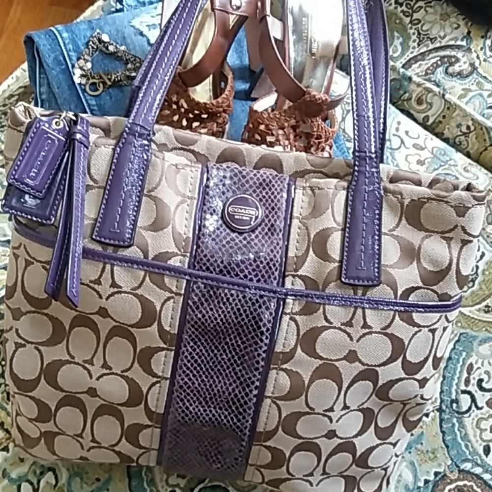 Coach Fabric Shoulder Purse